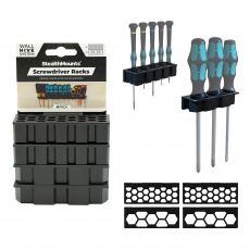 STEALTHMOUNTS WH-BLK-SD-4 Wall Hive System Screwdriver Rack  4 Pack