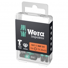 WERA 867/1 IMP DC TORX? 30x25mm Impaktor bits (10 Pack)