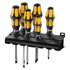 WERA 932 S/6 Screwdriver set Kraftform Wera: Chiseldriver and rack