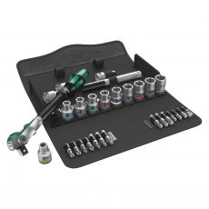 WERA 8100 SC 6 Zyklop Speed Ratchet Set, 1/2" drive, metric