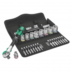 WERA 8100 SB 6 Zyklop Speed Ratchet Set, 3/8" drive, metric