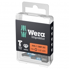 WERA 840/1 IMP DC Hex-Plus 3x25mm Impaktor bits (10 Pack)