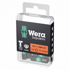 WERA 867/1 IMP DC TORX? 40x25mm Impaktor bits (10 Pack)