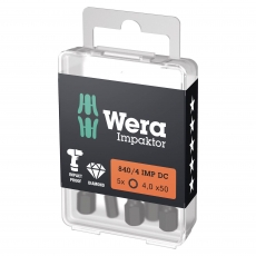 WERA 840/4 IMP DC Hex-Plus 4x50mm Impaktor bits (10 Pack)