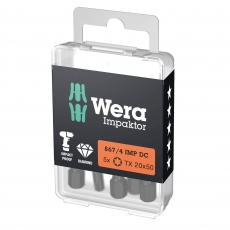 WERA 867/4 IMP DC TORX® 20x50mm Impaktor bits (10 Pack)