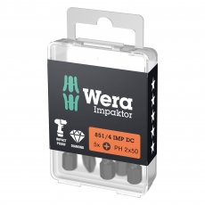 WERA 851/4 IMP DC PH2x50mm Impaktor bits (10 Pack)