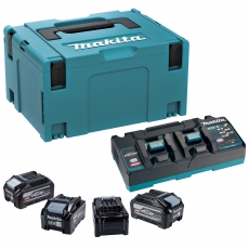 MAKITA 1911G5-7  XGT Power Source Kit with 4x BL4040F Batteries and DC40RB Charger 240v