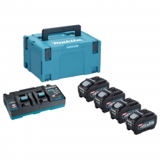 MAKITA 141U48-0 XGT Power Source Kit with 4x BL4050F Batteries and DC40RB Charger 240v