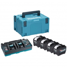MAKITA 1910B1-4 XGT Power Source Kit 4x BL4080F Batteries and DC40RB Charger 240v