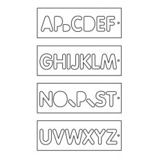 TREND TEMP/LUC/57 57mm Uppercase Letter Template