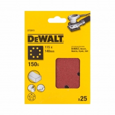 DEWALT DT3015QZ 115x140mm 150G Sanding Sheet 25 pack