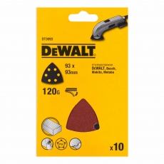 DEWALT DT3093QZ 93x93mm 120G Sanding Sheet 10 pack