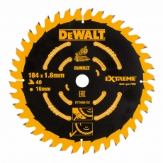 DEWALT DT1668QZ 184x16mm 40T Saw Blade DCS365