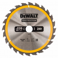 DEWALT DT1954 235x30mm 24T Construction Saw Blade