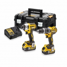 DEWALT DCK266P2T 18v Brushless Combi Drill/ Impact Driver Twin Pack with 2x5ah Batteries