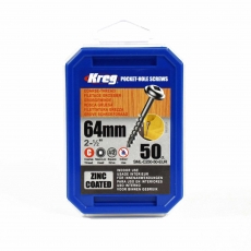 KREG  SML-C250-50-INT 64mm Coarse Washer Head Screws 50pk