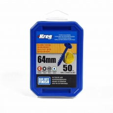 KREG  SML-C250B-50-INT 64mm BlueKote Washer Head Screws 50pk