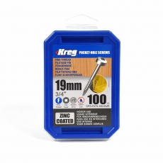KREG SPS-F075-100-INT 19mm Fine PH Screws 100pk