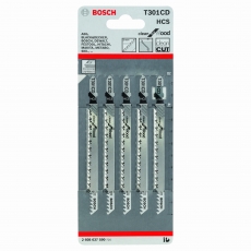 BOSCH Jigsaw blade T 301 CD Clean for Wood 5 pack