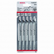 BOSCH Jigsaw blade T 345 XF Progressor for Wood and Metal 5 pack
