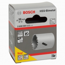 BOSCH 38 mm, 1 1/2" HSS bi-metal holesaw for standard adapters