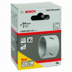 BOSCH 64 mm, 2 1/2" HSS bi-metal holesaw for standard adapters