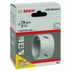 BOSCH 79 mm, 3 1/8" HSS bi-metal holesaw for standard adapters