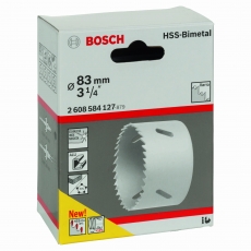 BOSCH 83 mm, 3 1/4" HSS bi-metal holesaw for standard adapters