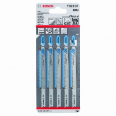 BOSCH Jigsaw blade T 321 BF Speed for Metal 5 pack