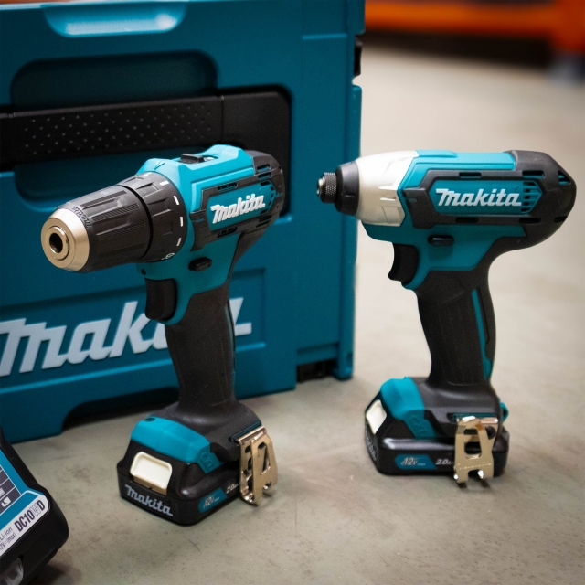 MAKITA MAKITA CLX224AJ 12v DF333/TD110 Drill Driver & Impact Wrench Twin Pack with 2x2ah batteries