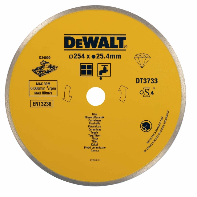 DEWALT DEWALT DT3733XJ 254mm Ceramic Tile Saw Blade