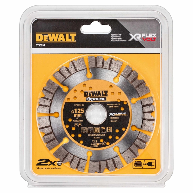 DEWALT DEWALT DT90294 125mm x 22mm Extreme Diamond Blade