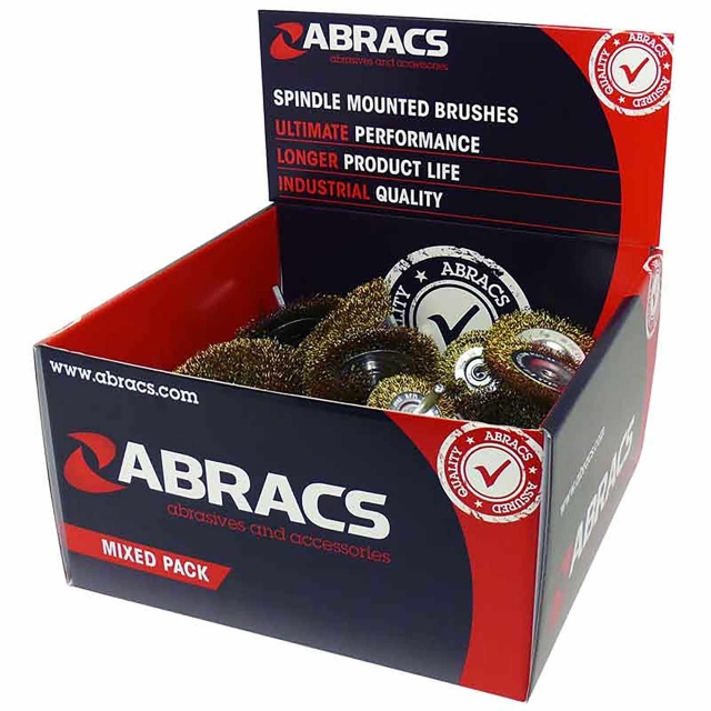 ABRACS ABRACS ABWBSMDISP Spindle Wire Brush Display (40 pack)
