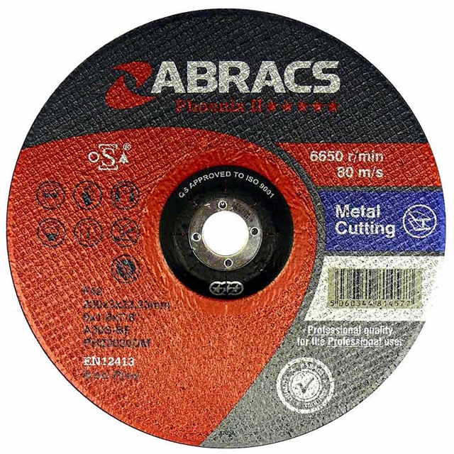 ABRACS ABRACS Phoenix II 115mm x 3mm x 22mm Flat Metal