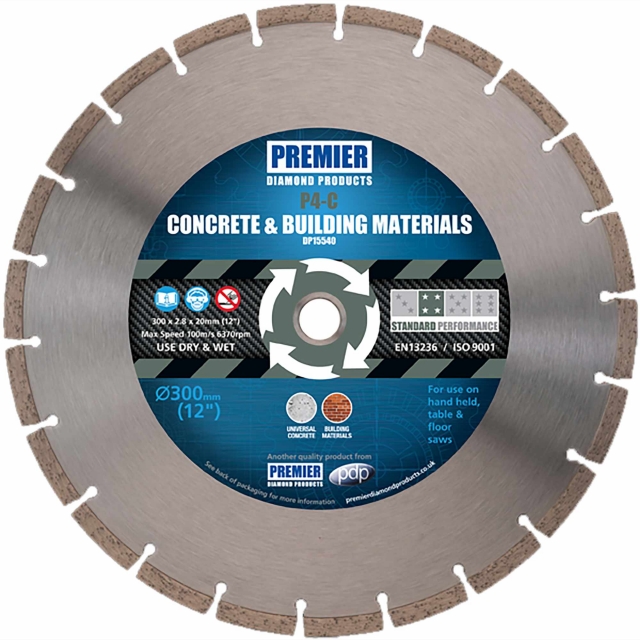 PREMIER DIAMOND PREMIER DIAMOND DP15520 125mmx22.2mm P4-C Diamond Blade