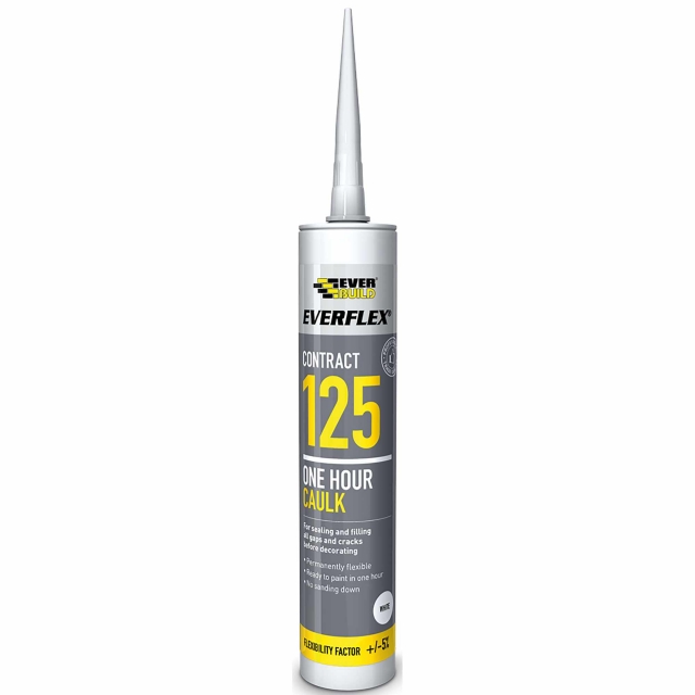 EVERBUILD EVERBUILD 125C3 125 One Hour Caulk - White