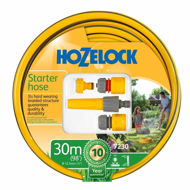 HOZELOCK HOZELOCK 7230P9000 30m Starter Hose + Fittings Set