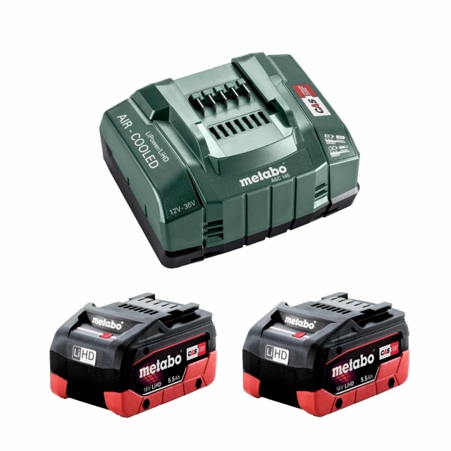 METABO METABO 685122380 Basic 2x18v 5.5ah Battery/Charger Set