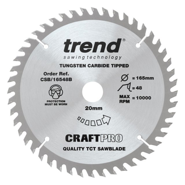 TREND TREND CSB/165/3PK/A 165mm Craft Saw Blade 3pk