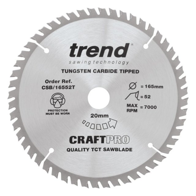 TREND TREND CSB/165/3PK/B 165mm Craft Saw Blade 3pk
