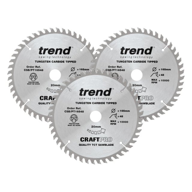 TREND TREND CSB/PT165/3PK 165mm Panel Craft Blade 3pk