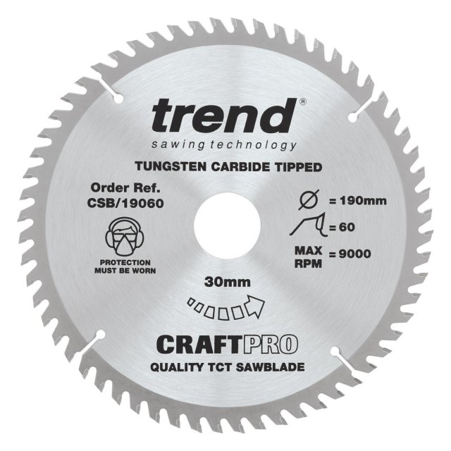 TREND TREND CSB/190/3PK 190mm Craft Saw Blade 3pk