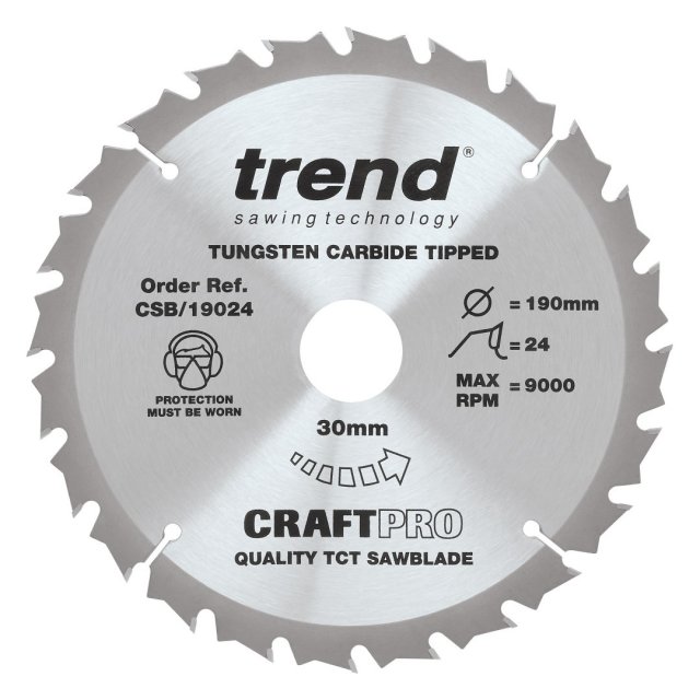 TREND TREND CSB/190/3PK 190mm Craft Saw Blade 3pk