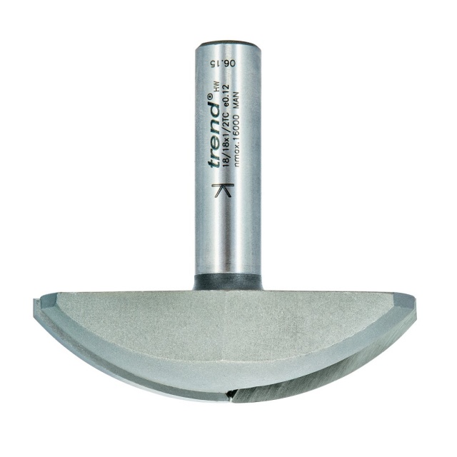 TREND TREND 18/18X1/2TC Dish Panel Rais 50mm Rad