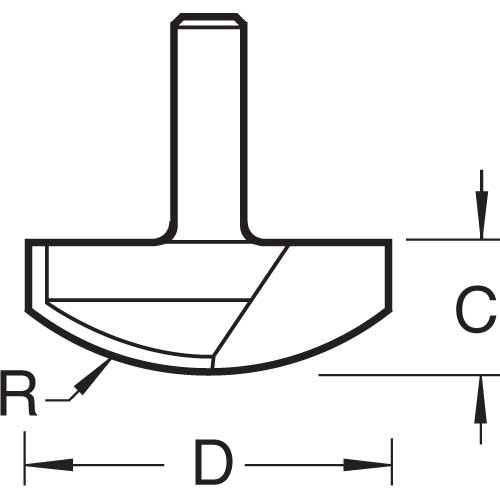 TREND TREND 18/18X1/2TC Dish Panel Rais 50mm Rad