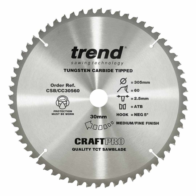 TREND TREND CSB/CC30560 305mm x 30mm 60T Craft Blade