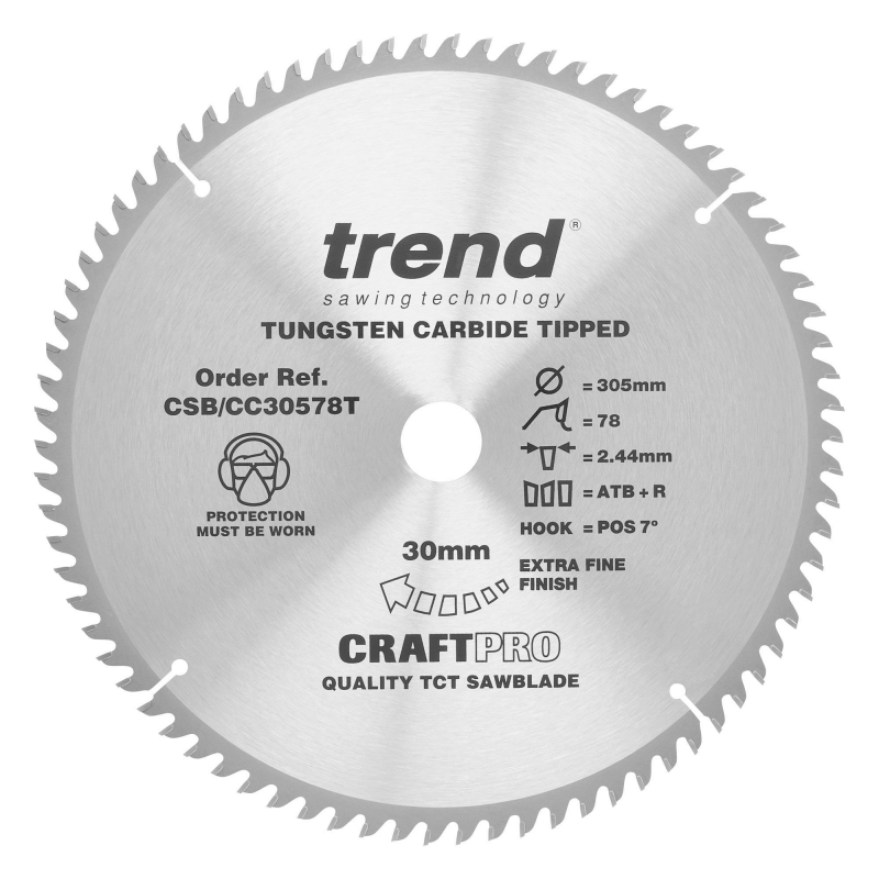 TREND TREND CSB/CC30578T 305mm x 30mm 78T Craft Blade