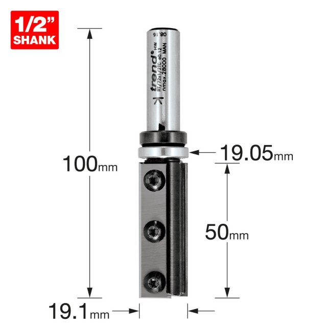 TREND TREND RT/72X1/2TC Rota-Tip Profiler 19.1x50mm