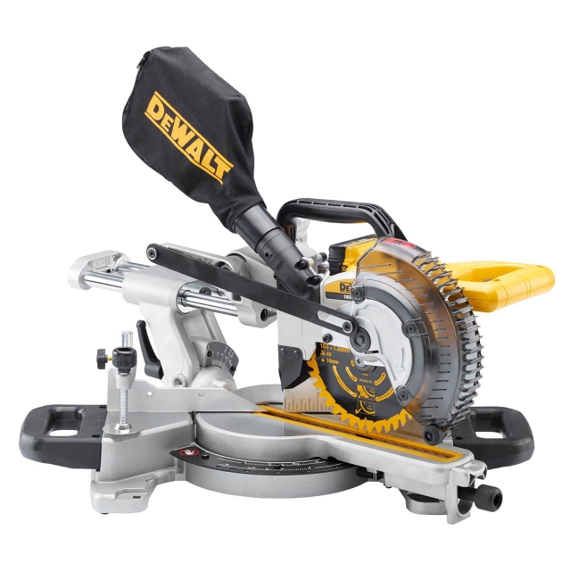 DEWALT DEWALT DCS365M2 18v 184mm Mitre Saw with 2x4ah Li-ion Batteries