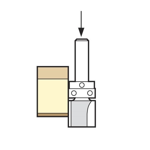 TREND TREND C121GX1/4TC Guided Profiler 9.5mm x 6.35mm